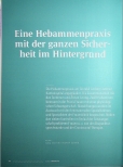 Vorschauseite 1: Eine Hebammenpraxis mit der ganzen Sicherheit im Hintergrund.