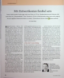 Vorschauseite 1: Mit Zeitwertkonten flexibel sein