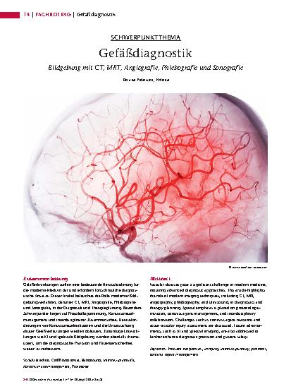 Vorschauseite 1: Gefäßdiagnostik Bildgebung mit CT, MRT, Angiografie, Phlebografie und Sonografie