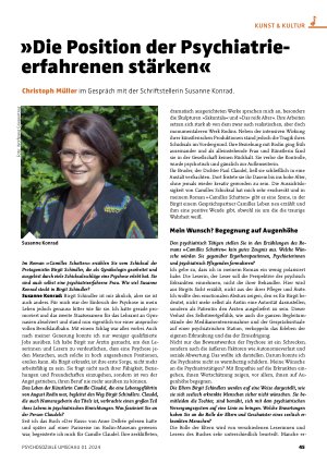 Vorschauseite 1: »Die Position der Psychiatrieerfahrenen stärken«