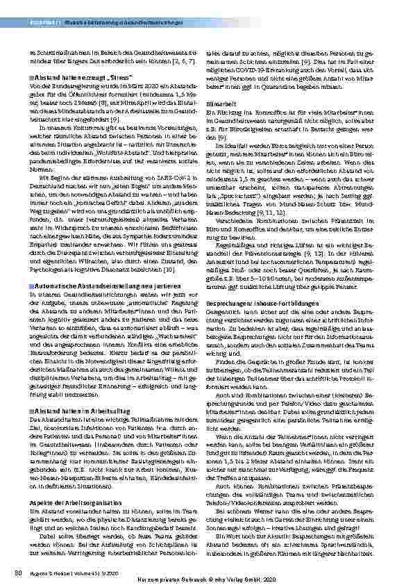 Vorschauseite 2: Überlegungen zur Umsetzung physischer Distanzierung in Gesundheitseinrichtungen