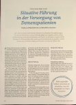 Vorschauseite 1: Situative Führung in der Versorgung von Demenzpatienten positiv auf Mitarbeitende und Betroffene einwirken