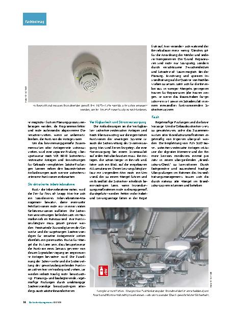 Vorschauseite 3: Prüfung von Brandmeldesystemen Mängel früh erkennen