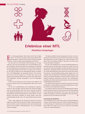Vorschauseite 1: Erlebnisse einer MTL Plötzliches Einspringen