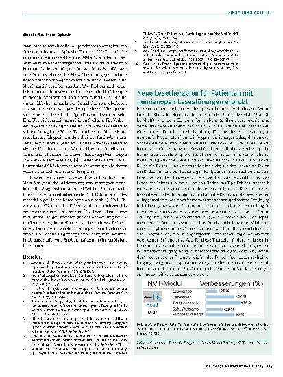 Vorschauseite 2: Aktuelle Studien in der Rehabilitation von Motorik und Sprache