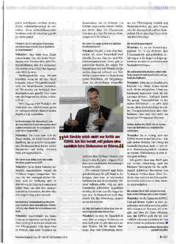 Vorschauseite 3: Mit Ideologien habe ich nichts am Hut