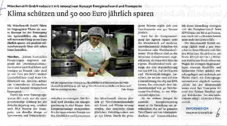 Vorschauseite 1: Klima schützen und 50 000 Euro jährlich sparen