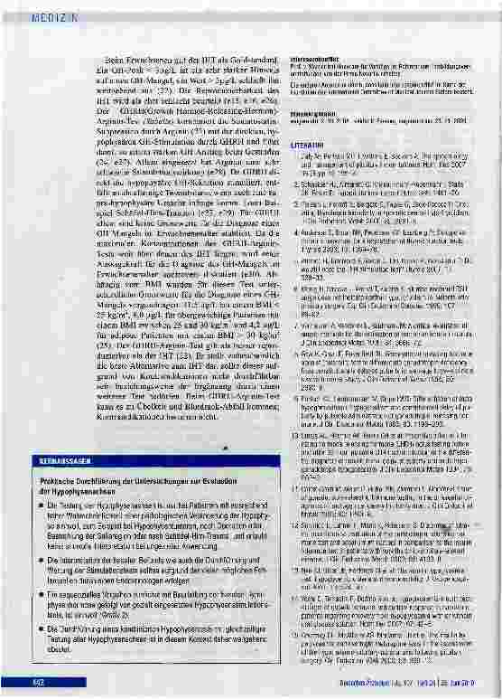 Vorschauseite 6: Sinnvolle Hypophysenstimulationstests