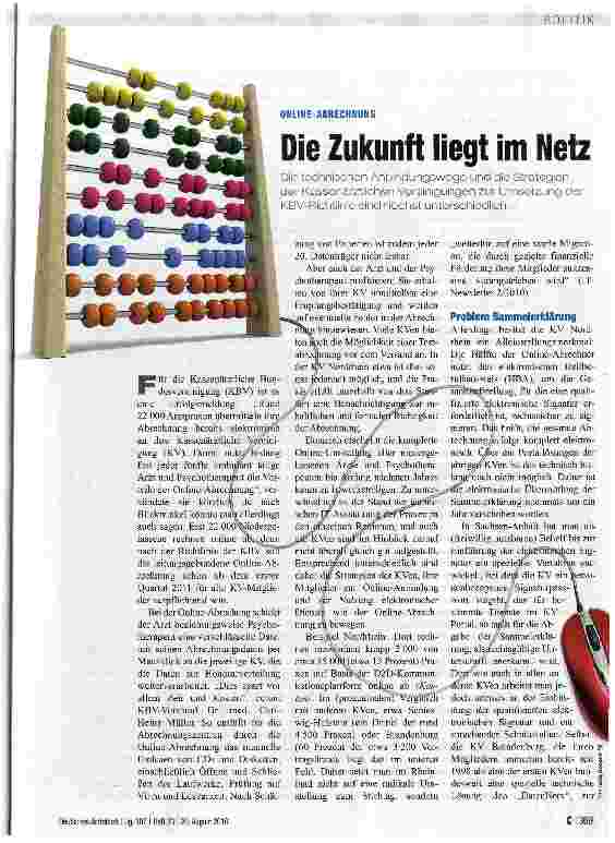 Vorschauseite 1: Die Zukunft liegt im Netz