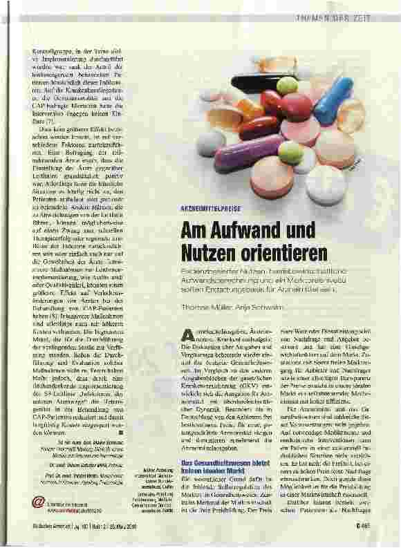 Vorschauseite 1: Am Aufwand und Nutzen orientieren