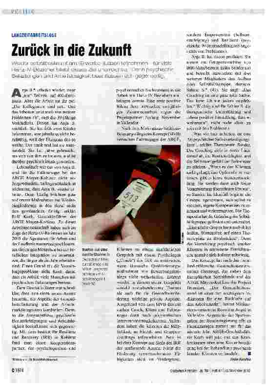 Vorschauseite 1: Zurück in die Zukunft