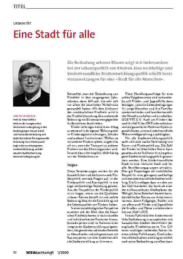 Vorschauseite 1: Eine Stadt für alle