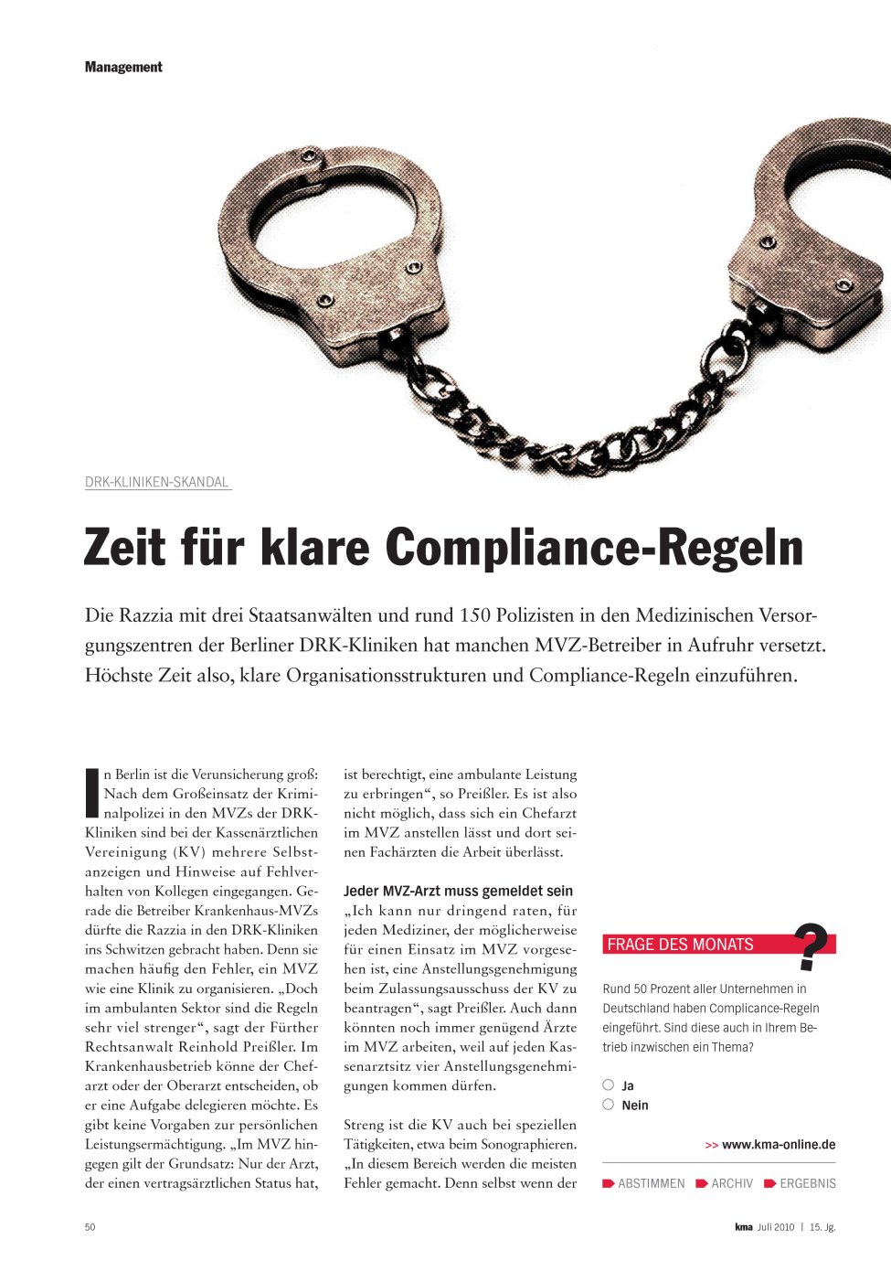 Vorschauseite 1: Zeit für klare Compliance-Regeln