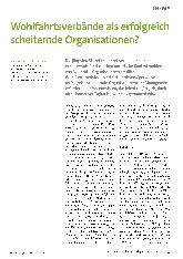 Vorschauseite 1: Wohlfahrtsverbände als erfolgreich scheiternde Organisationen?