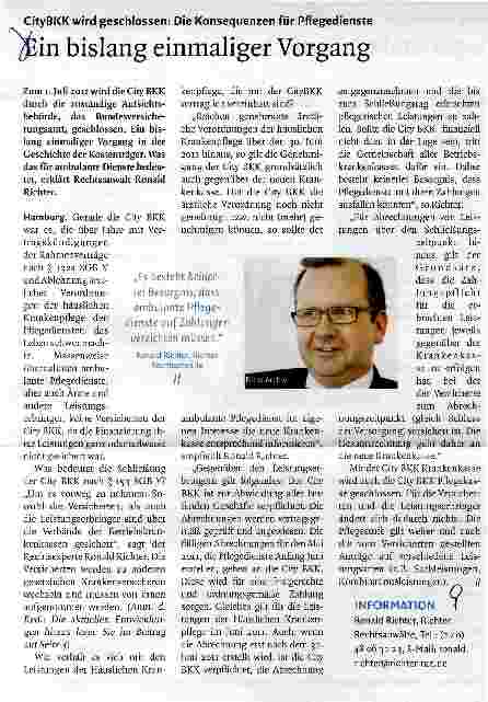 Vorschauseite 1: Ein bislang einmaliger Vorgang