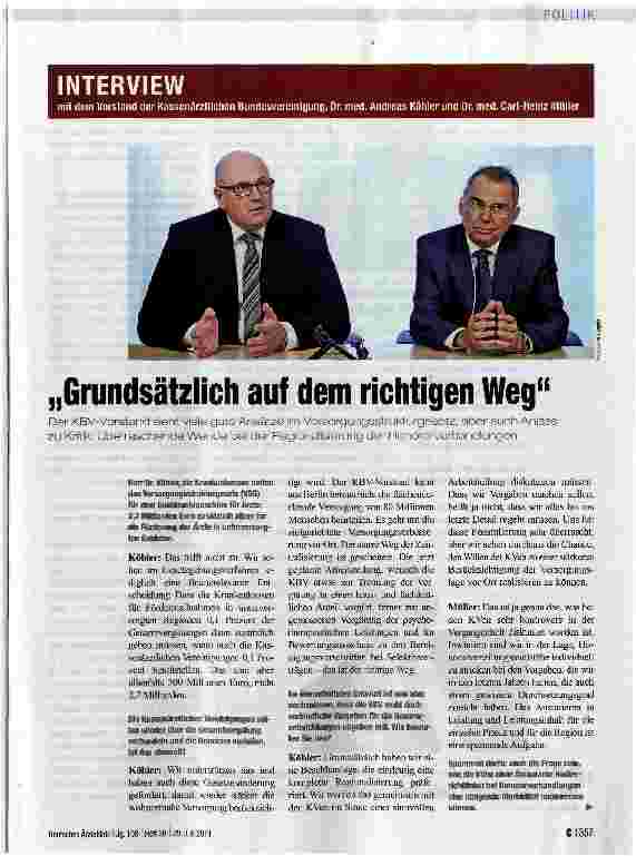 Vorschauseite 1: „Grundsätzlich auf dem richtigen Weg