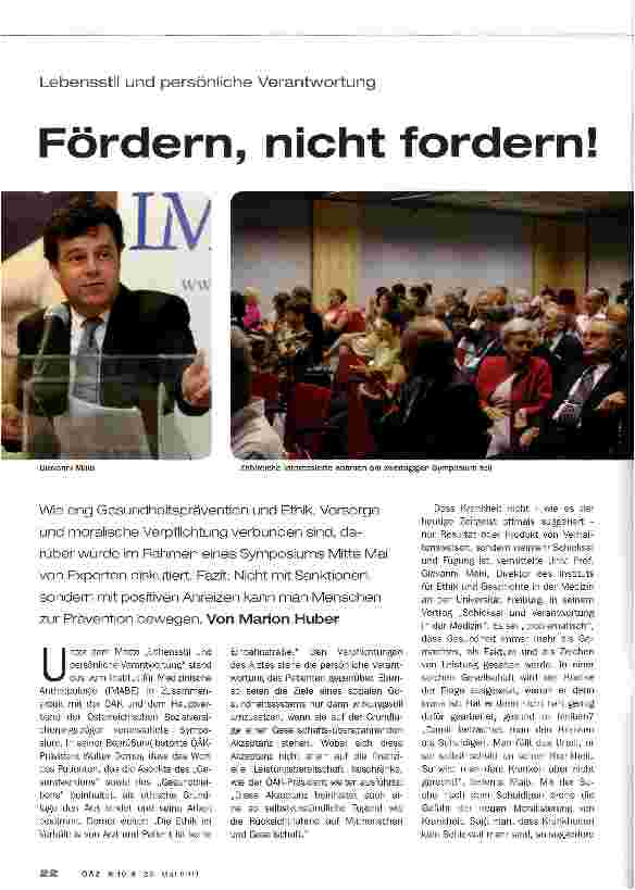 Vorschauseite 1: Fördern, nicht fordern!