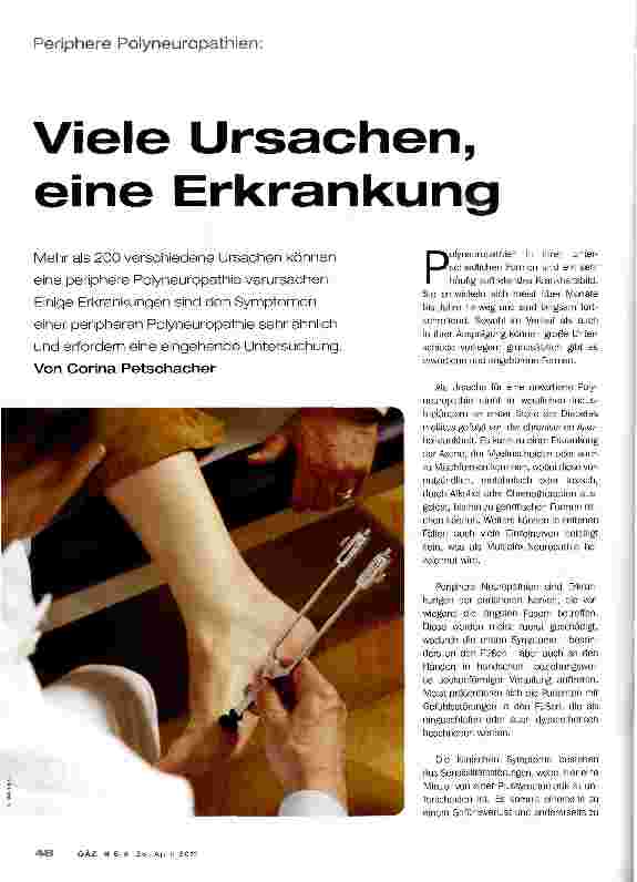 Vorschauseite 1: Viele Ursachen, eine Erkrankung