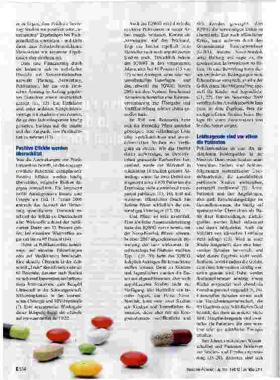 Vorschauseite 2: Selektive Publikation in der klinischen Forschung
