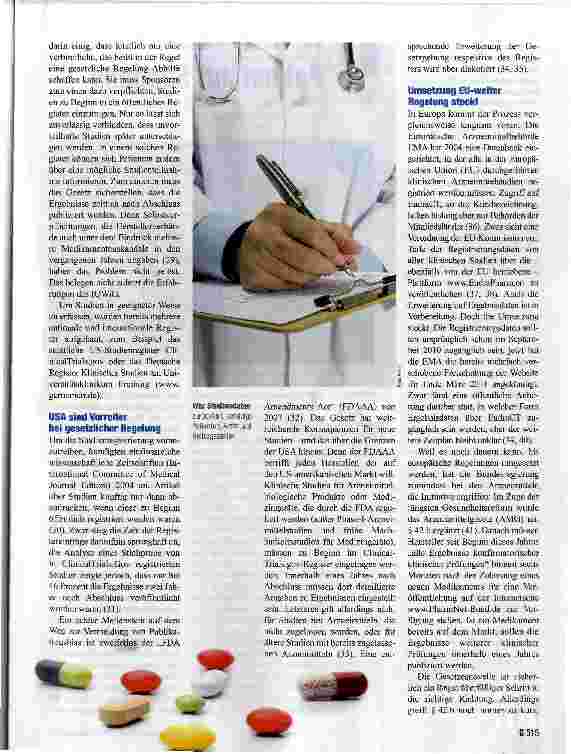 Vorschauseite 3: Selektive Publikation in der klinischen Forschung
