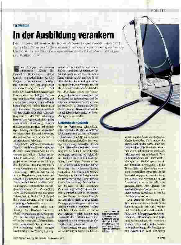 Vorschauseite 1: In der Ausbildung verankern