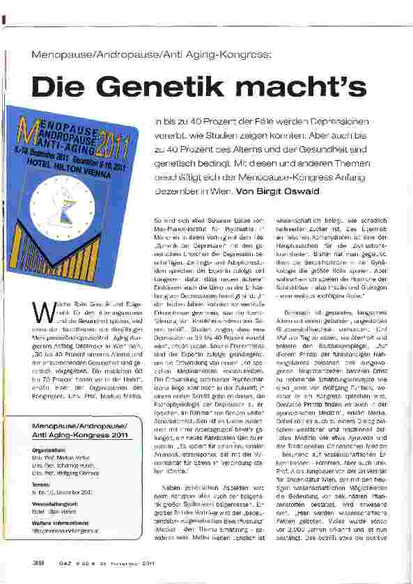 Vorschauseite 1: Die Genetik machts