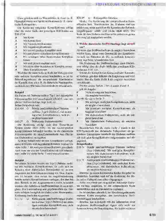 Vorschauseite 2: Diabetes mellitus - filigrane Kodearchitektur