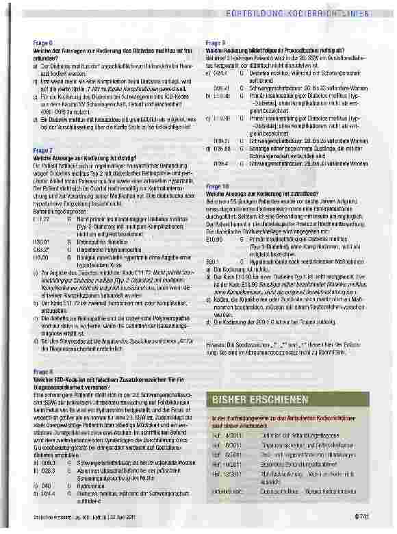 Vorschauseite 4: Diabetes mellitus - filigrane Kodearchitektur
