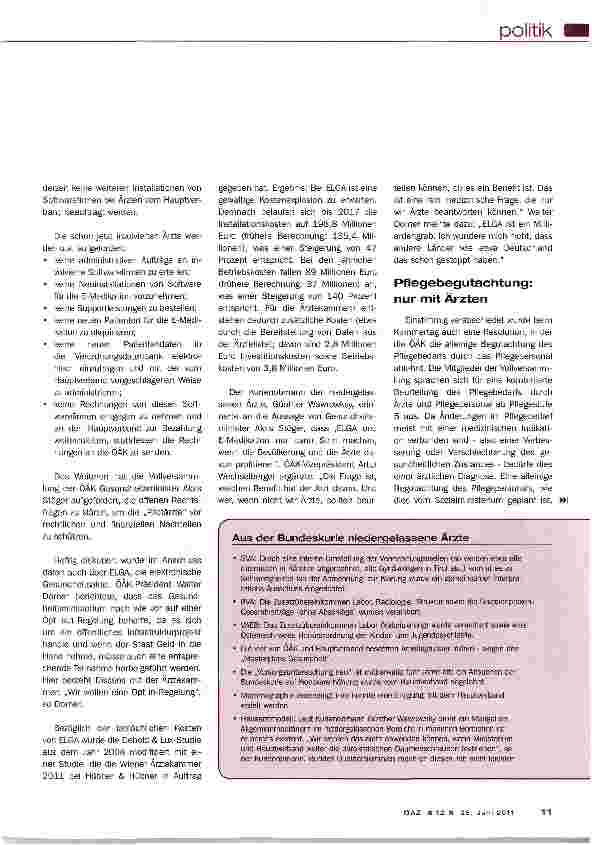 Vorschauseite 2: Im Brennpunkt: E-Health