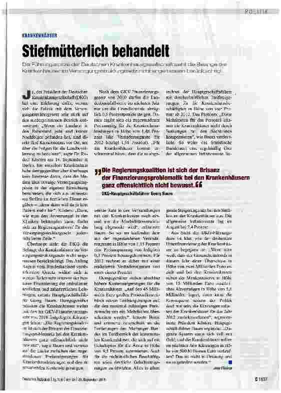 Vorschauseite 1: Stiefmütterlich behandelt