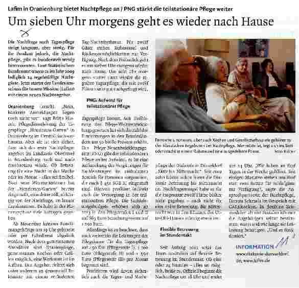 Vorschauseite 1: Um sieben Uhr morgens geht es wieder nach Hause