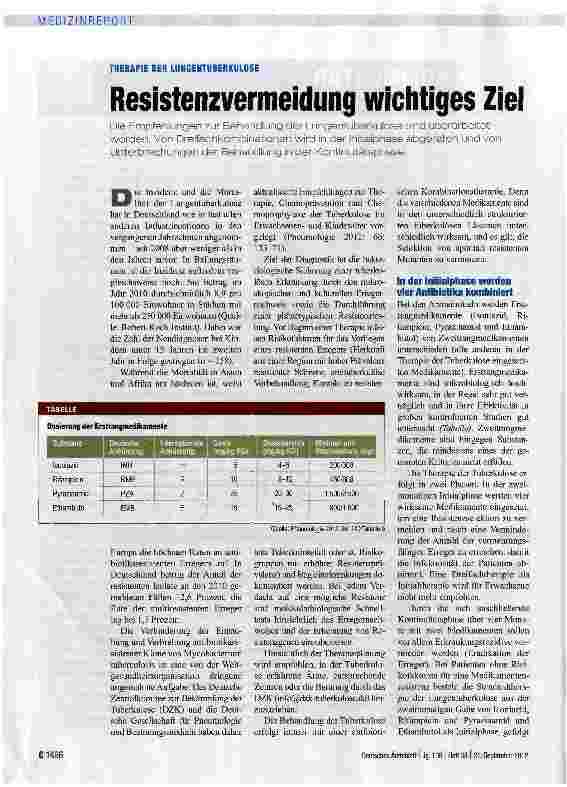 Vorschauseite 1: Resistenzvermeidung wichtiges Ziel