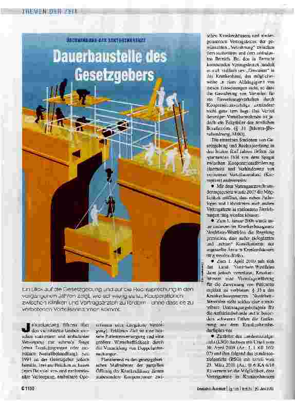 Vorschauseite 1: Dauerbaustelle des Gesetzgebers