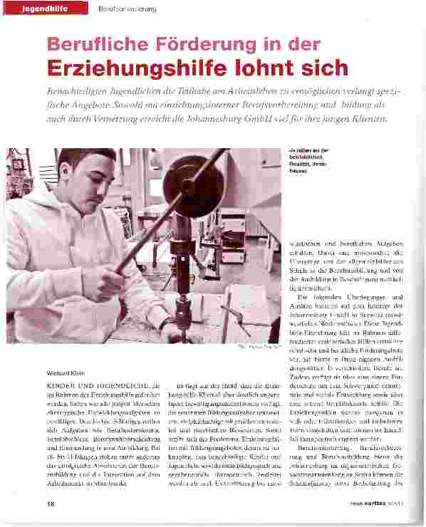 Vorschauseite 1: Berufliche Förderung in der Erziehungshilfe lohnt sich