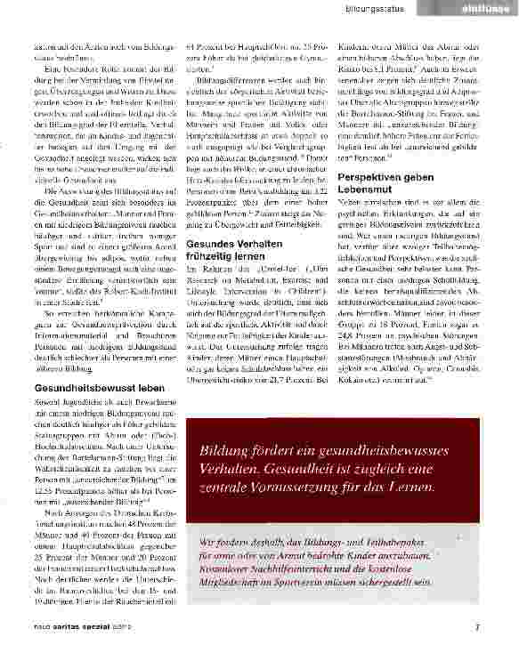 Vorschauseite 2: A. Bildung und Gesundheit