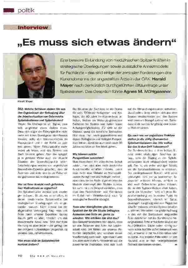 Vorschauseite 1: „Es muss sich etwas ändern