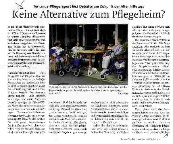 Vorschauseite 1: Keine Alternative zum Pflegeheim?