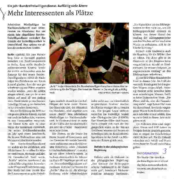 Vorschauseite 1: Mehr Interessenten als Plätze