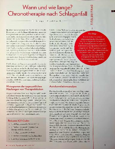 Vorschauseite 2: Wann und wie lange? < Chronotherapie nach Schlaganfall