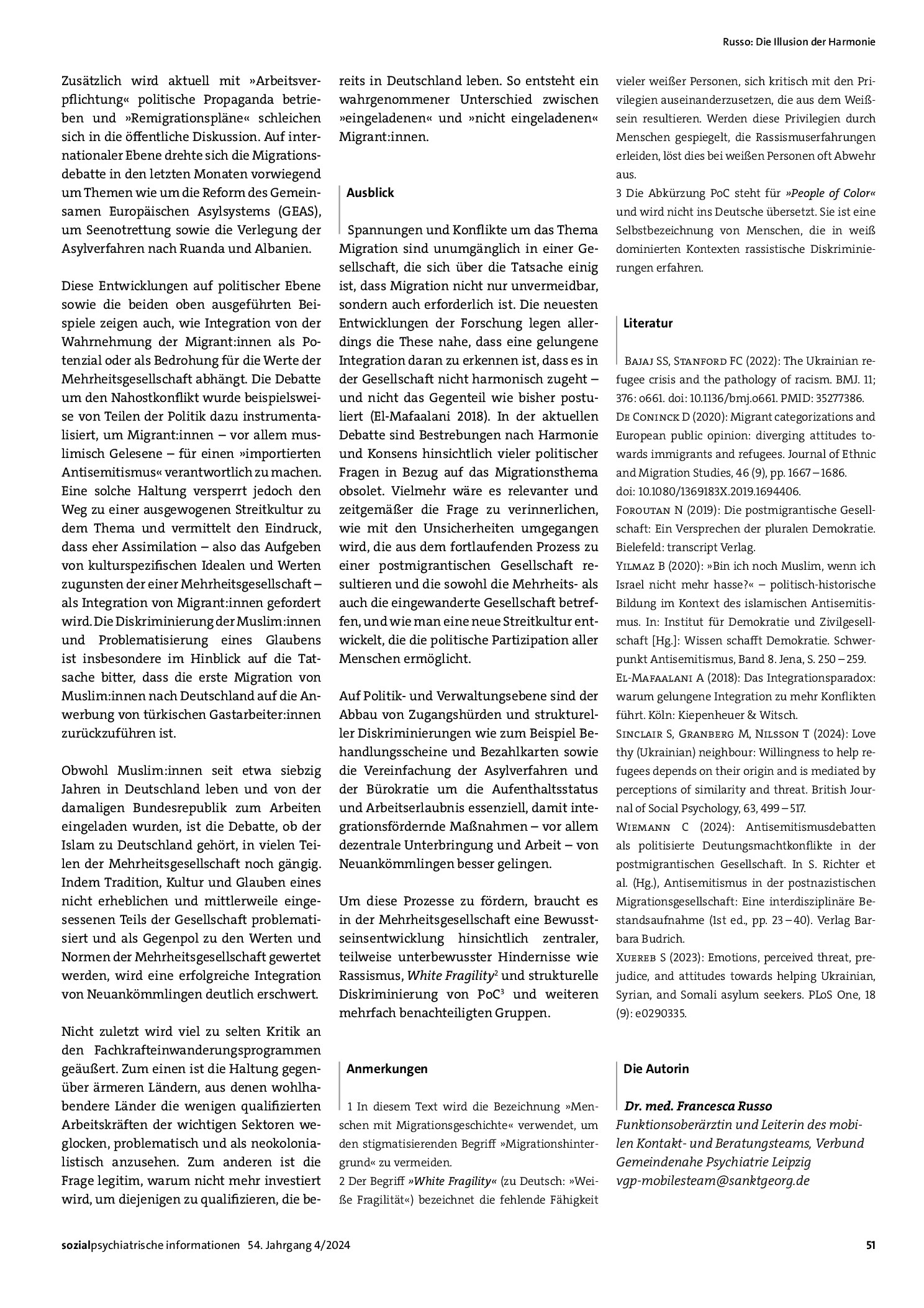 Vorschauseite 3: Die Illusion der Harmonie: Wie die deutsche Streitkultur auf dem Weg zu einer postmigrantischen Gesellschaft herausgefordert wird