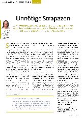 Vorschauseite 1: Unnötige Strapazen