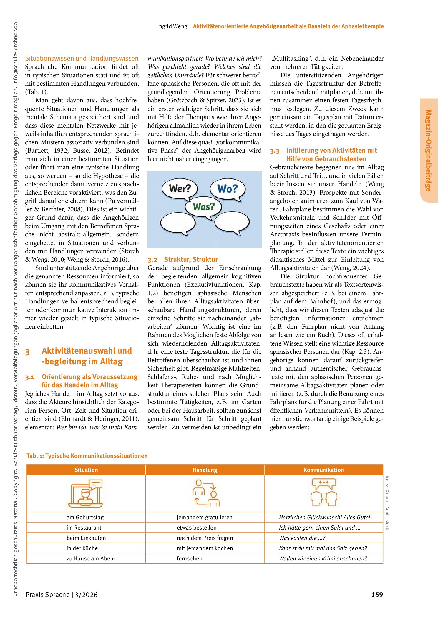 Vorschauseite 5: Aktivitätenorientierte Angehörigenarbeit als Baustein der Aphasietherapie