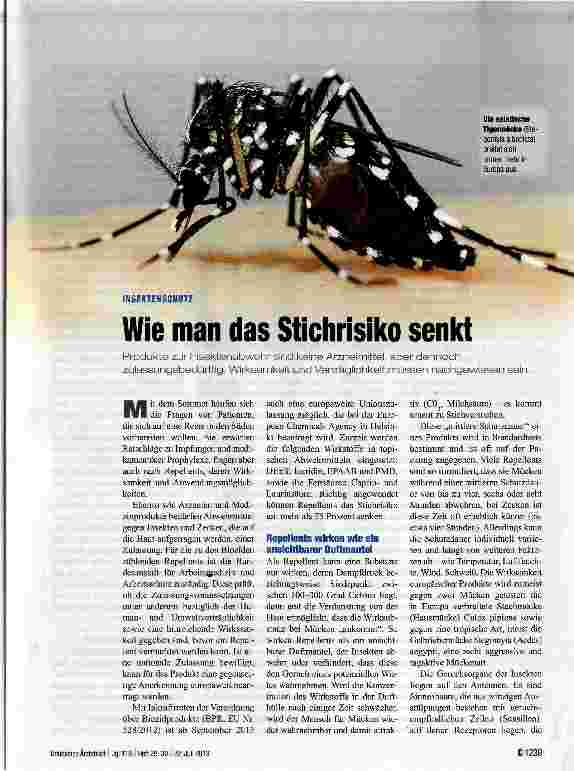 Vorschauseite 1: Wie man das Stichrisiko senkt