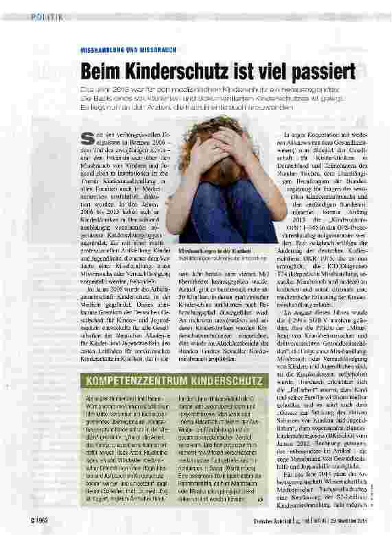 Vorschauseite 1: Beim Kinderschutz ist viel passiert