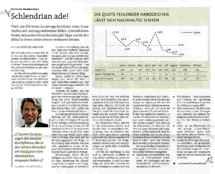 Vorschauseite 1: Schlendrian ade!