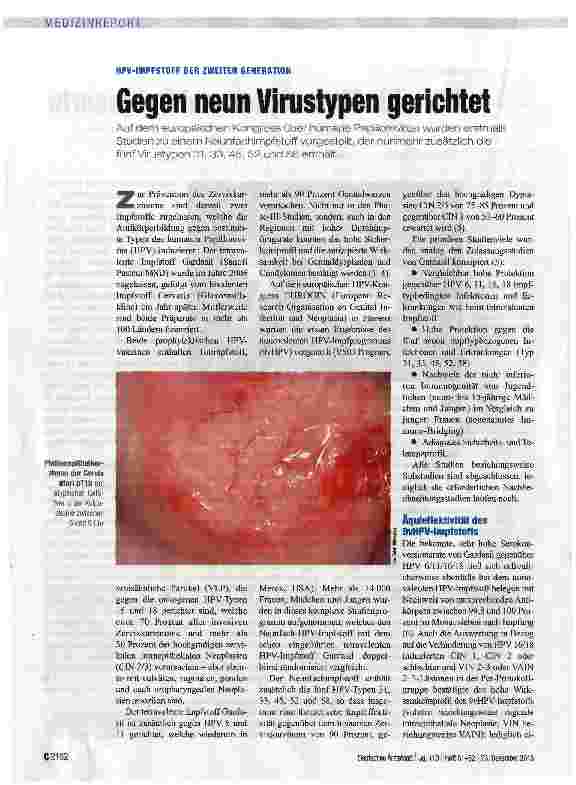 Vorschauseite 1: Gegen neun Virustypen gerichtet