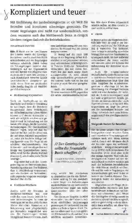 Vorschauseite 1: Kompliziert und teuer