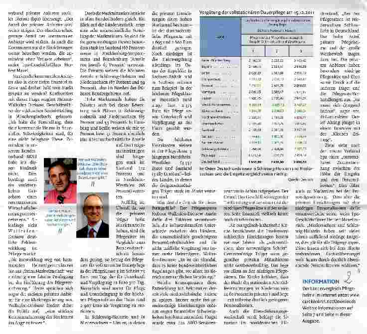 Vorschauseite 2: Große Differenzen bei den Entgelten