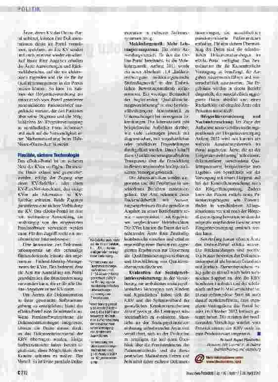 Vorschauseite 2: Online-Portal eDoku gestartet