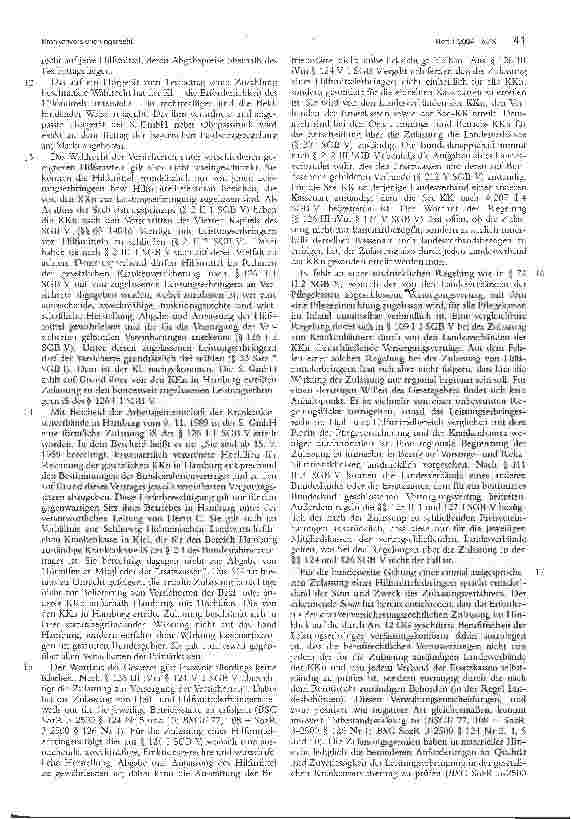 Vorschauseite 4: Hilfsmittelbezug im verkürzten Versorgungsweg BSG, Urt. v. 23.1.2003 - LSG, Urt. v. 11.10.2001